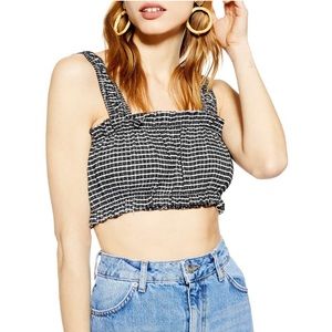 Topshop Gingham Bralette